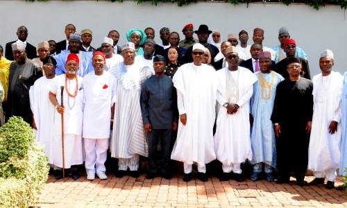 Buhari and his Ministers 0