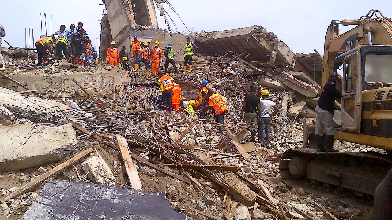 collapse building lekki