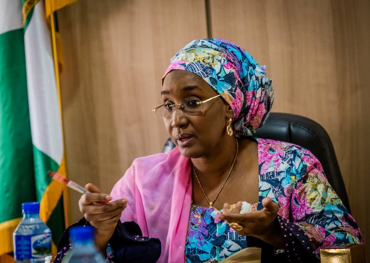 The Minister of Humanitarian Affairs of Disaster Management and Social Development, Mrs Sadiya Umar-Faruk