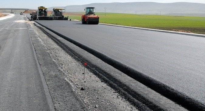 bituminous road construction