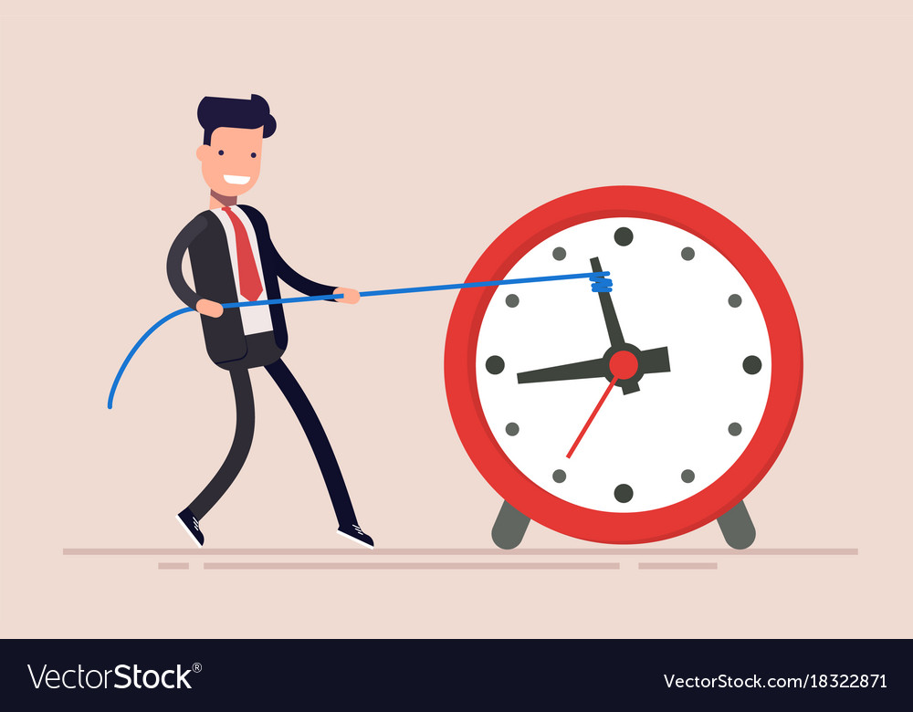 businessman or manager is wasting time man is vector 18322871