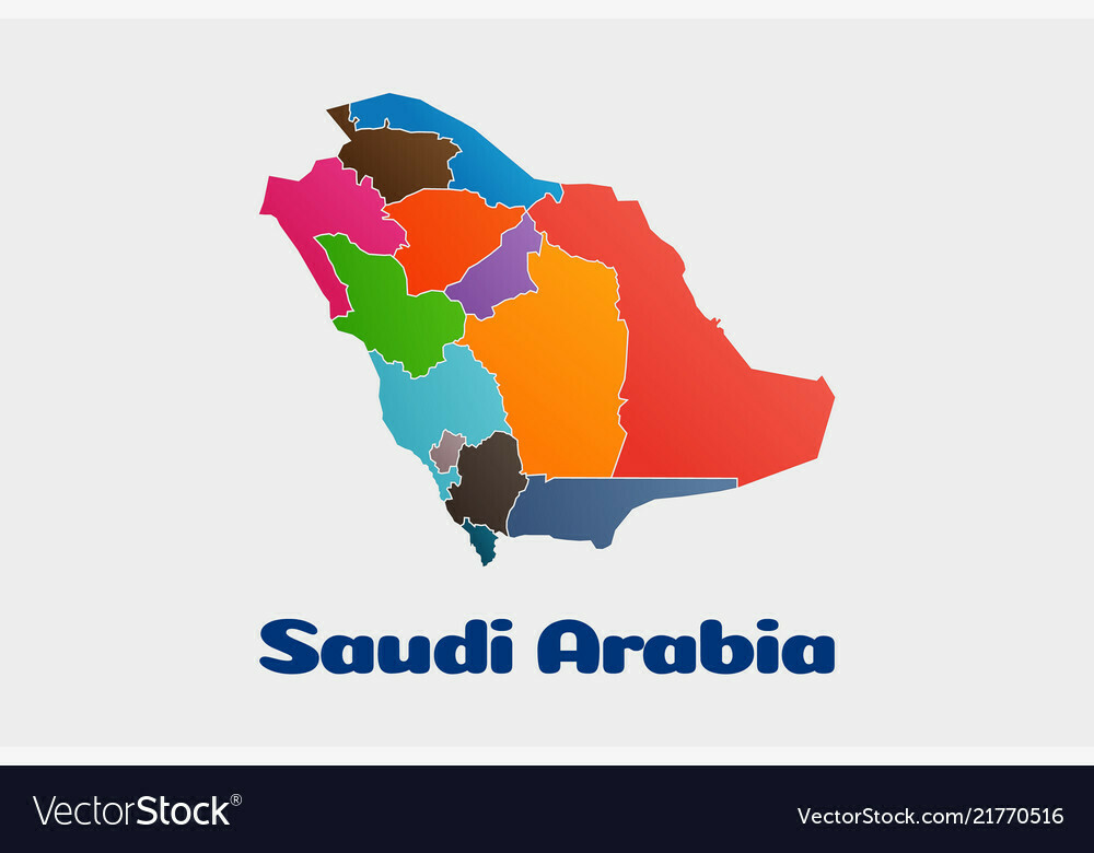 saudi arabia political map logo vector 21770516