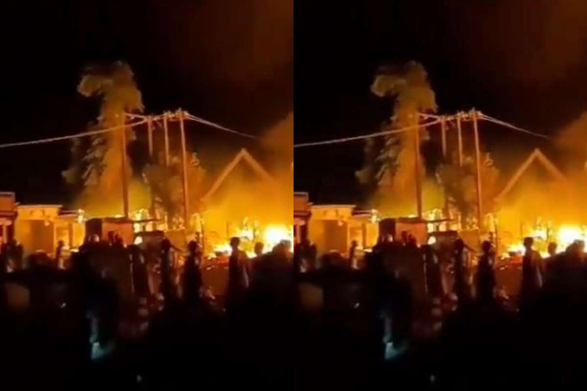 Tipper garage market fire outbreak at Gwarimpa Estate, Abuja