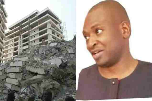 Remains of Femi Osibona found in the rubbles of the collapsed 21 storey building in ikoyi