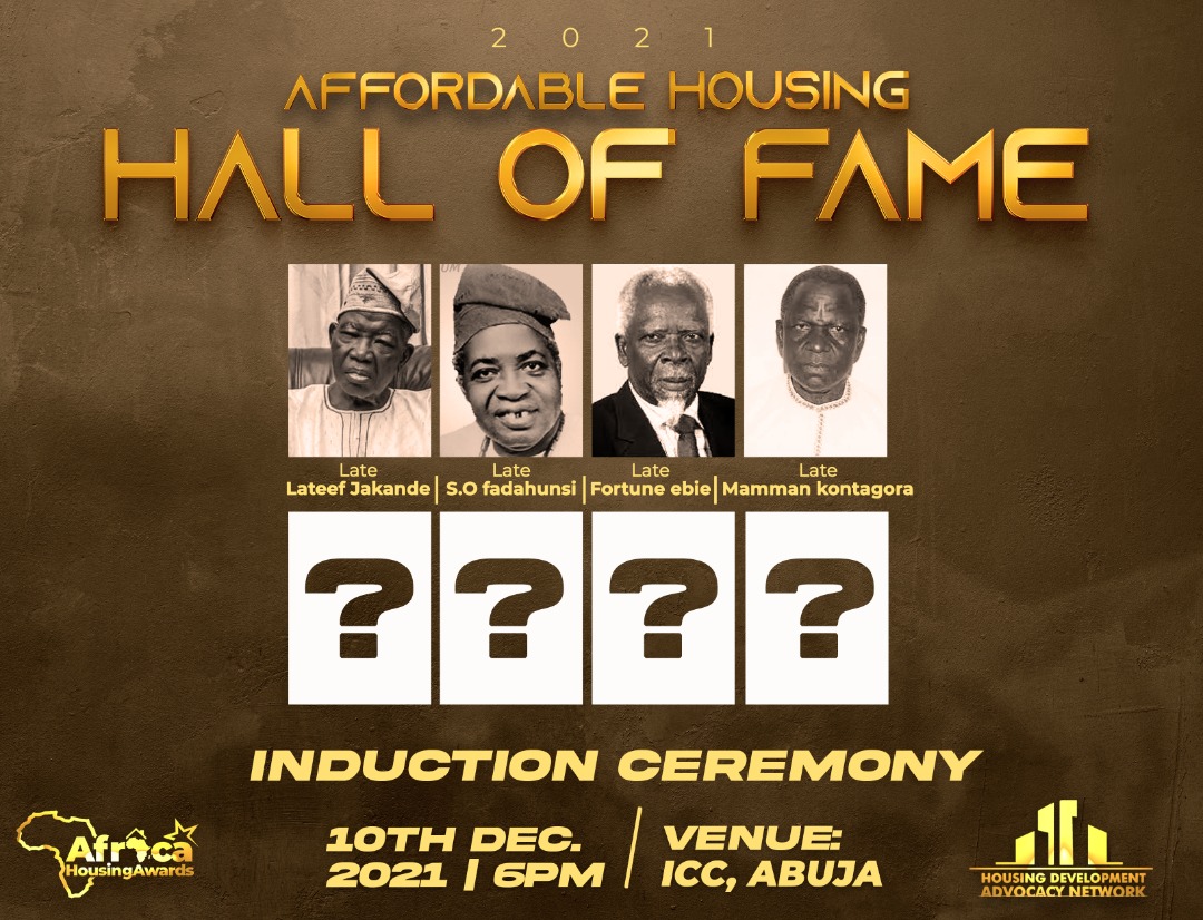 Housing Hall of Fame induction takes Centre Stage at African Housing Awards 21