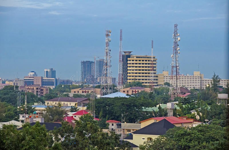 abuja skyline part city nigeria s political capital 53546863