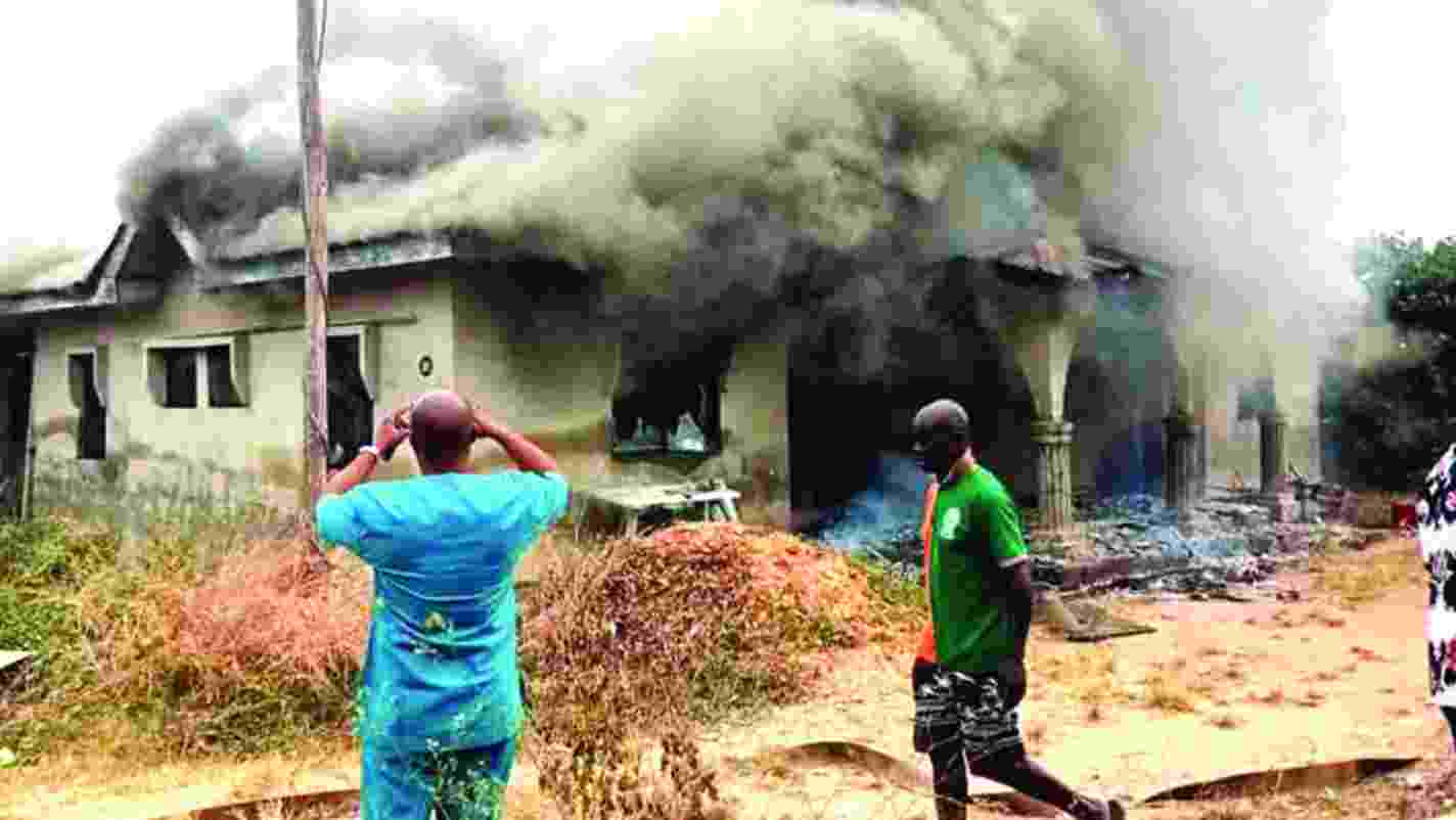 Angry Youths burn down Pastor’s house over death of missing child in Ekiti