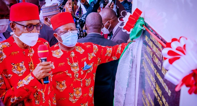 ‘You’re An Engineer With Repute’: Buhari Hails Umahi's Infrastructure Initiative