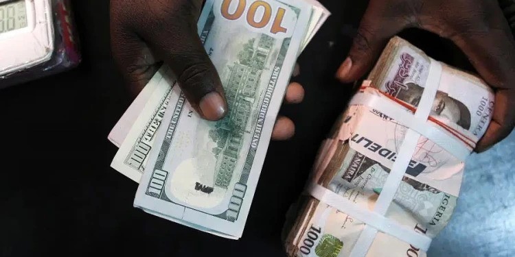 Exchange rate falls to N604/$ At the parallel market.