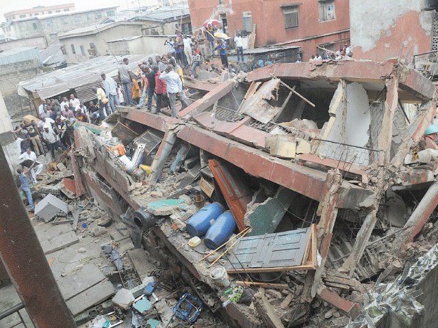 BREAKING: Another Lagos Building Collapses