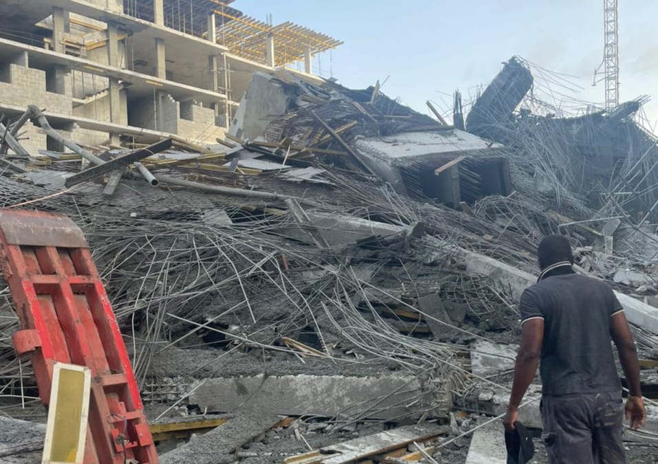 The 7 -storey building that collapsed was designed by unknown Architects, Engineers-Towry-coker