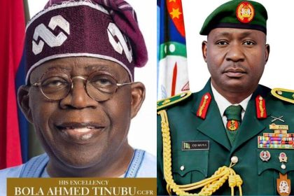 President Bola Tinubu and Chief of Defence Staff CDS General Christopher Musa