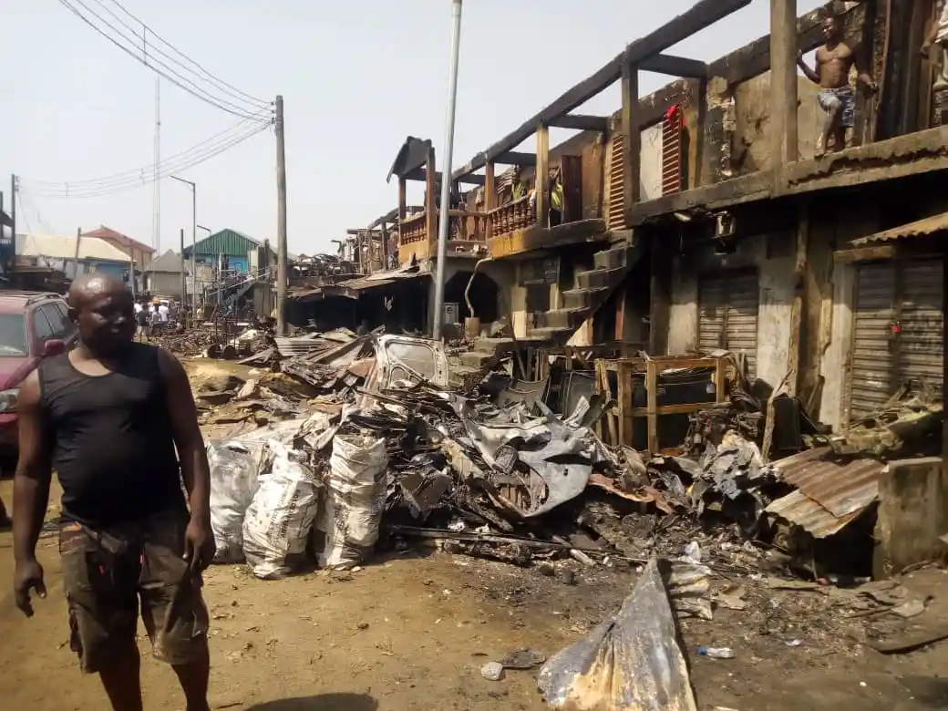 Fire Guts Aba Spare Parts Market As Abia Govt Caution Traders