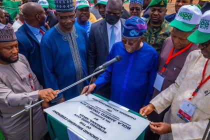 President Bola Tinubu says his administration is determined to provide decent and affordable housing for Nigerians. He said this while performing the groundbreaking of 3,112