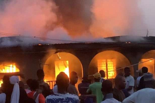 Fire Destroys Leventis Plaza Tailoring Workshop in Abuja