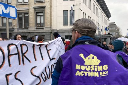 Around 330 individuals gathered on the streets of the Belgian capital on Sunday afternoon, according to police statistics