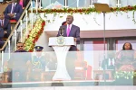 President William Ruto delivering a speech at an official event in Kenya.